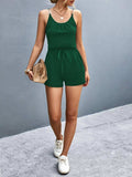 Scoop Neck Romper with Pockets - Trendsi - Flyclothing LLC