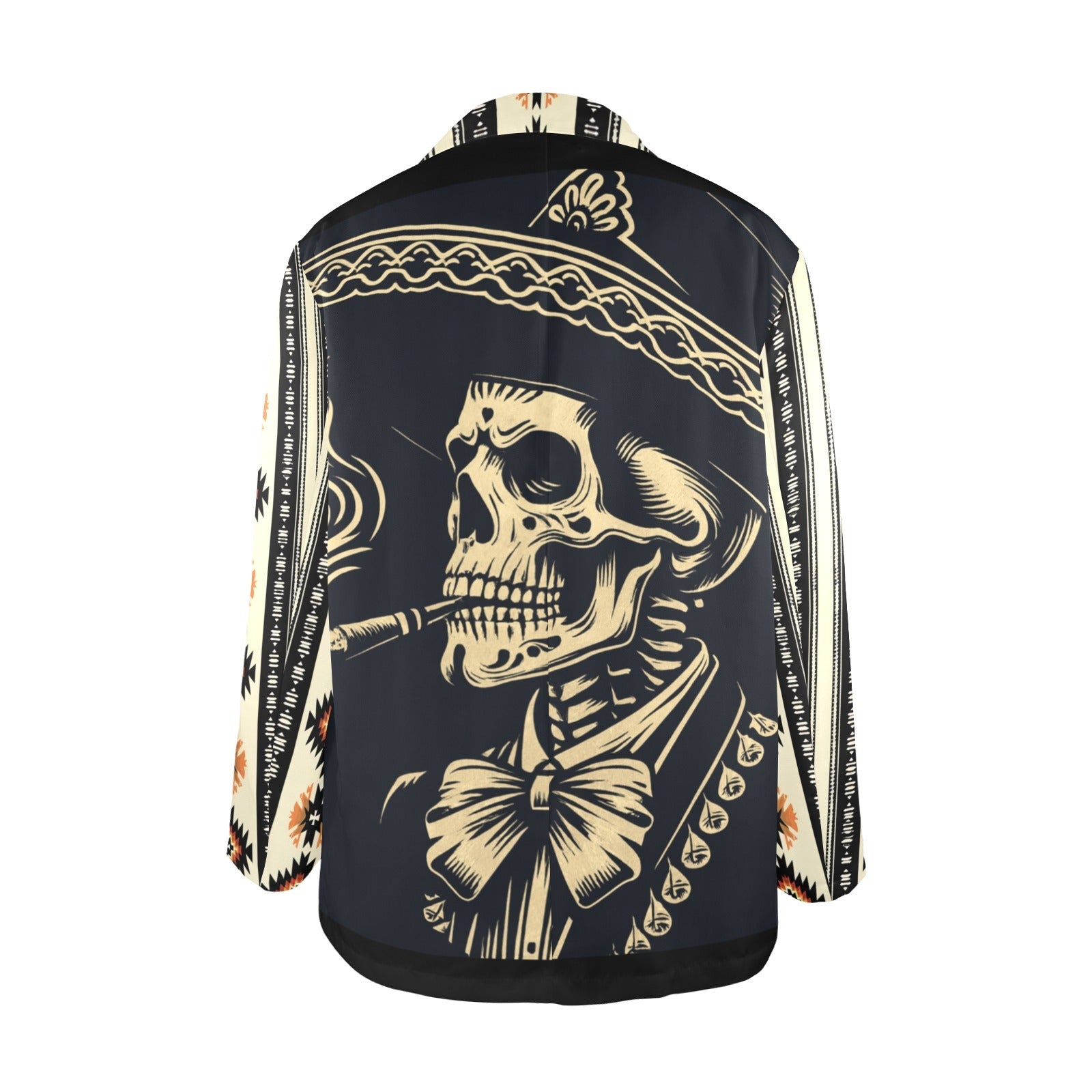 Baha Ranch Colores De Mexico Mariachi Aztec Women's Blazer