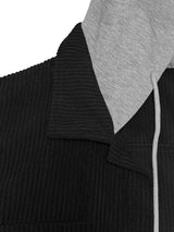 Hooded Corduroy Button-Down Jacket - Trendsi - Flyclothing LLC