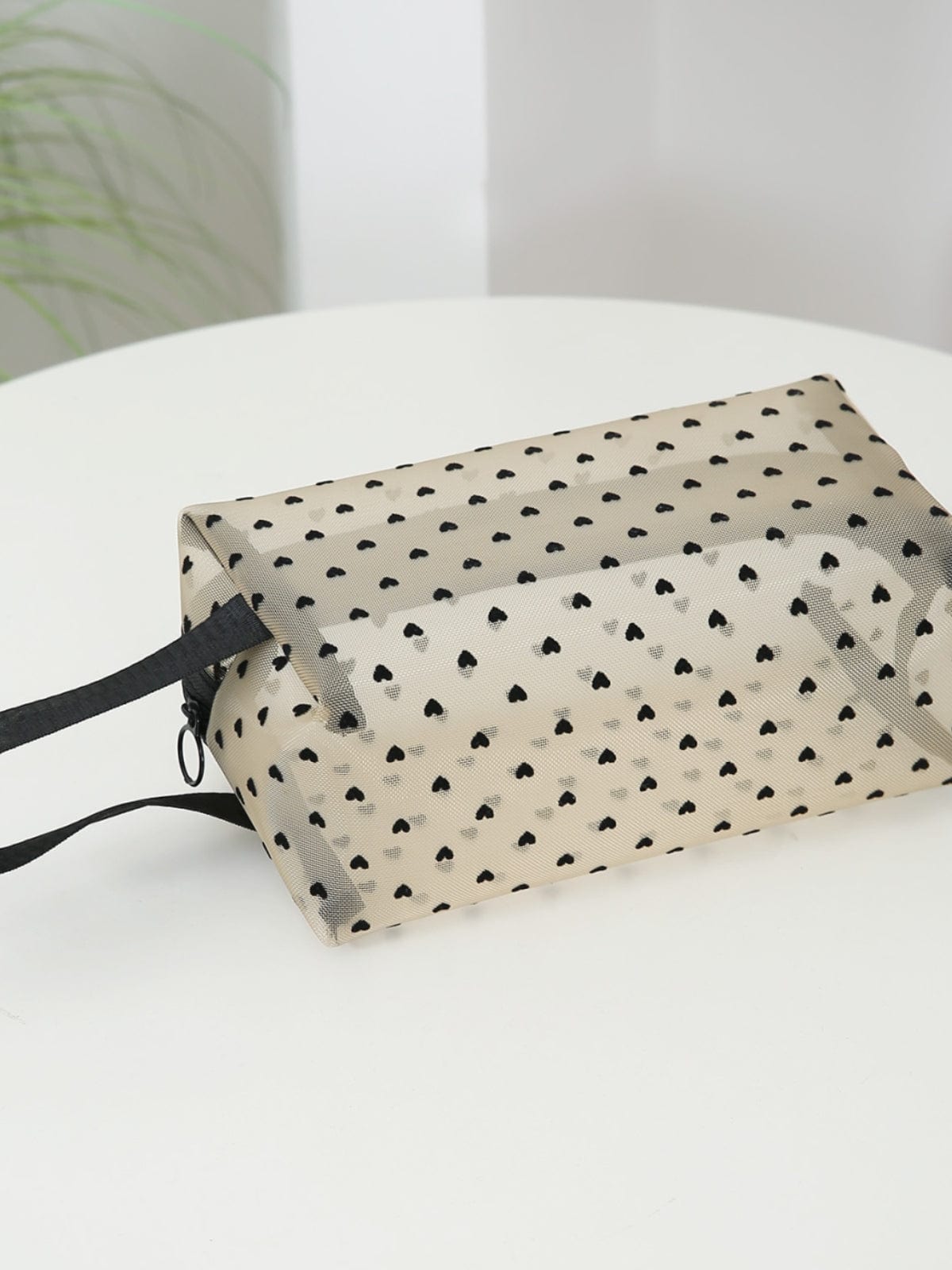 4- Piece Heart Polyester Storage Bag - Trendsi