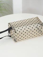4- Piece Heart Polyester Storage Bag - Trendsi