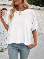 Lovelet Round Neck Half Sleeve T-Shirt - Trendsi