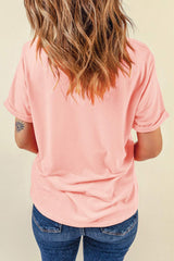 Boot Graphic Round Neck Short Sleeve T-Shirt - Trendsi - Flyclothing LLC