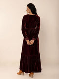 Lace Detail V-Neck Long Sleeve Dress - Trendsi