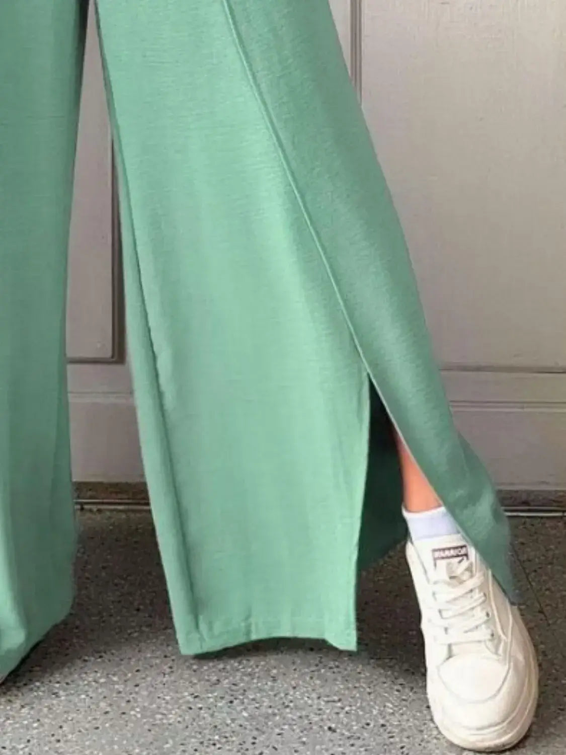 Slit Wide Leg Pants - Trendsi - Flyclothing LLC