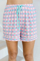 Plaid Collared Neck Short Sleeve Top and Shorts Lounge Set - Trendsi - Flyclothing LLC