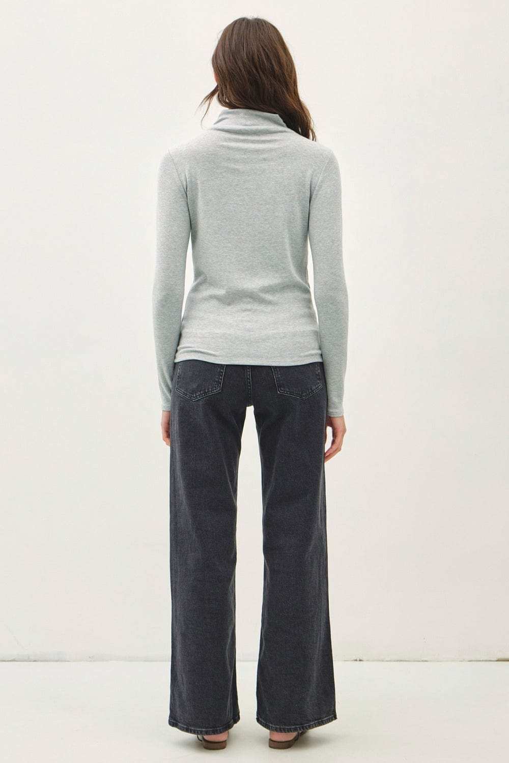 Be Cool Mock Neck Long Sleeve T-Shirt - Trendsi - Flyclothing LLC