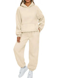 Full Size Kangaroo Pocket Hoodie and Joggers Set Plus Size - Trendsi - Flyclothing LLC