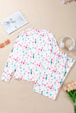 Printed Round Neck Long Sleeve Top and Pants Lounge Set - Trendsi - Flyclothing LLC
