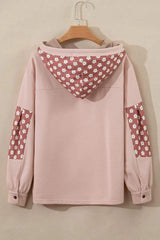 Drawstring Star Long Sleeve Hoodie - Trendsi - Flyclothing LLC