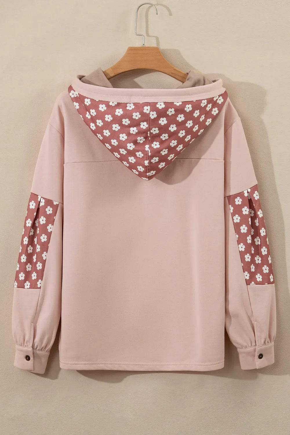 Drawstring Star Long Sleeve Hoodie - Trendsi - Flyclothing LLC