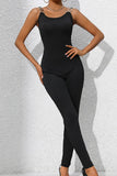 Scoop Neck Wide Strap Skinny Jumpsuit - Trendsi