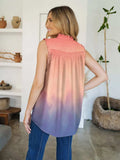 Frill Printed Mock Neck Top - Trendsi - Flyclothing LLC