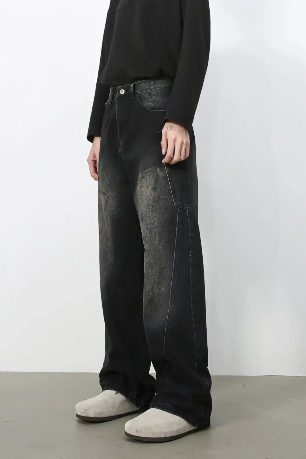 Men's Loose Fit Jeans - Trendsi - Flyclothing LLC