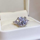 5 Carat Moissanite 925 Sterling Silver Ring - Trendsi - Flyclothing LLC