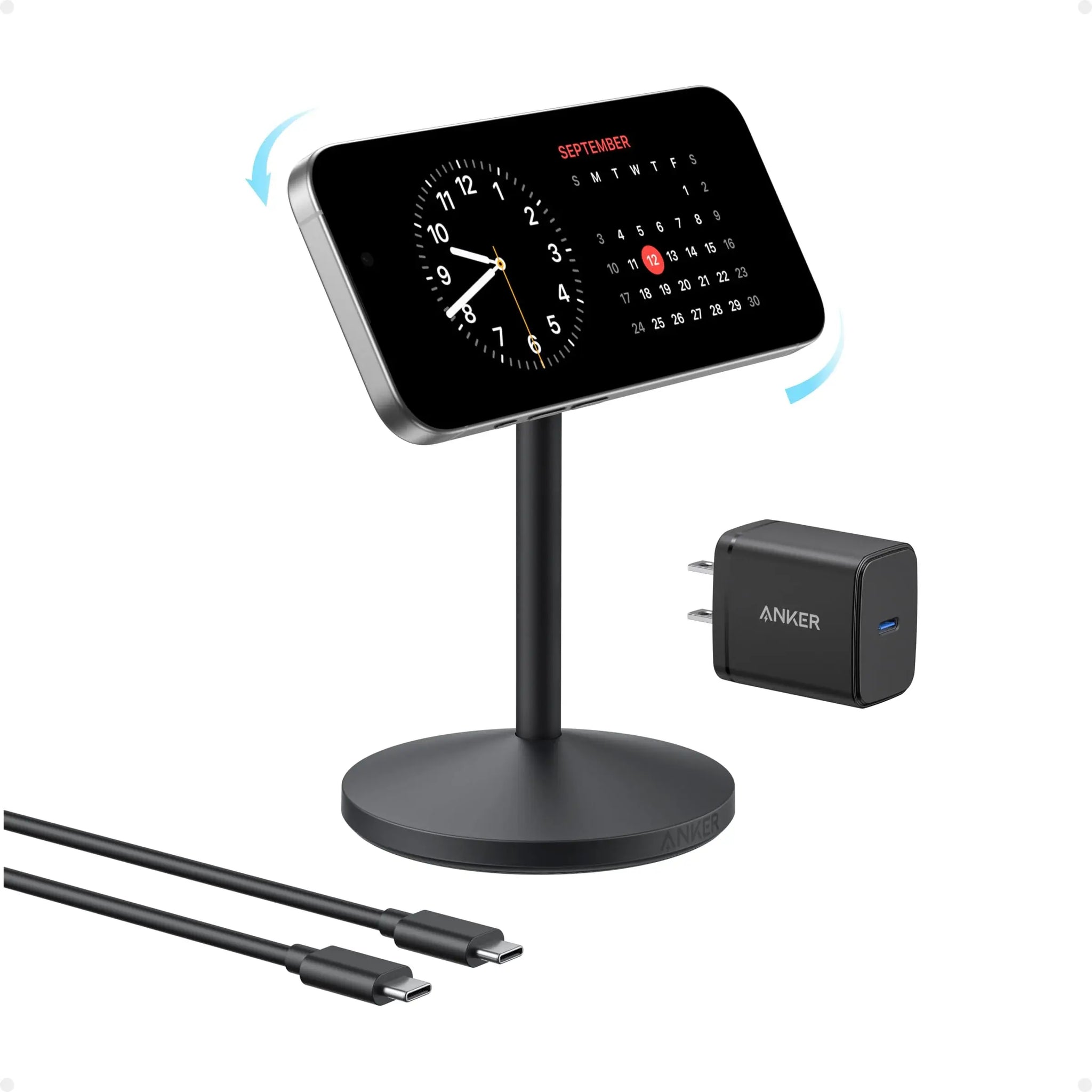 Anker MagGo Wireless Charger (Stand) with Adapter and Cable BOA - Anker - Flyclothing LLC