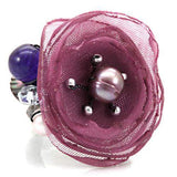 LOA600 - Antique Tone Brass Ring with Assorted in Multi Color - Alamode - Flyclothing LLC