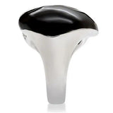 1W105 - Rhodium Brass Ring with AAA Grade CZ in Clear - Alamode - Flyclothing LLC