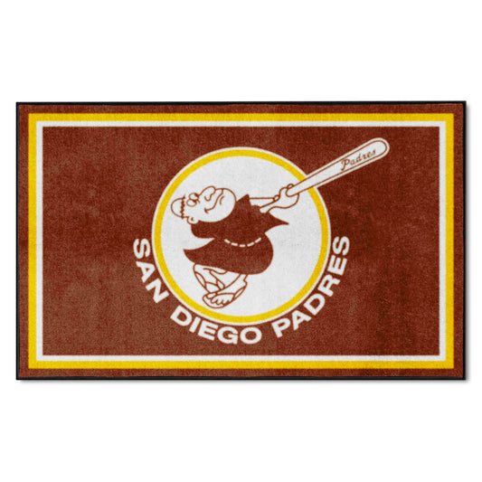 San Diego Padres 4ft. x 6ft. Plush Area Rug1969 - San Diego Padres
