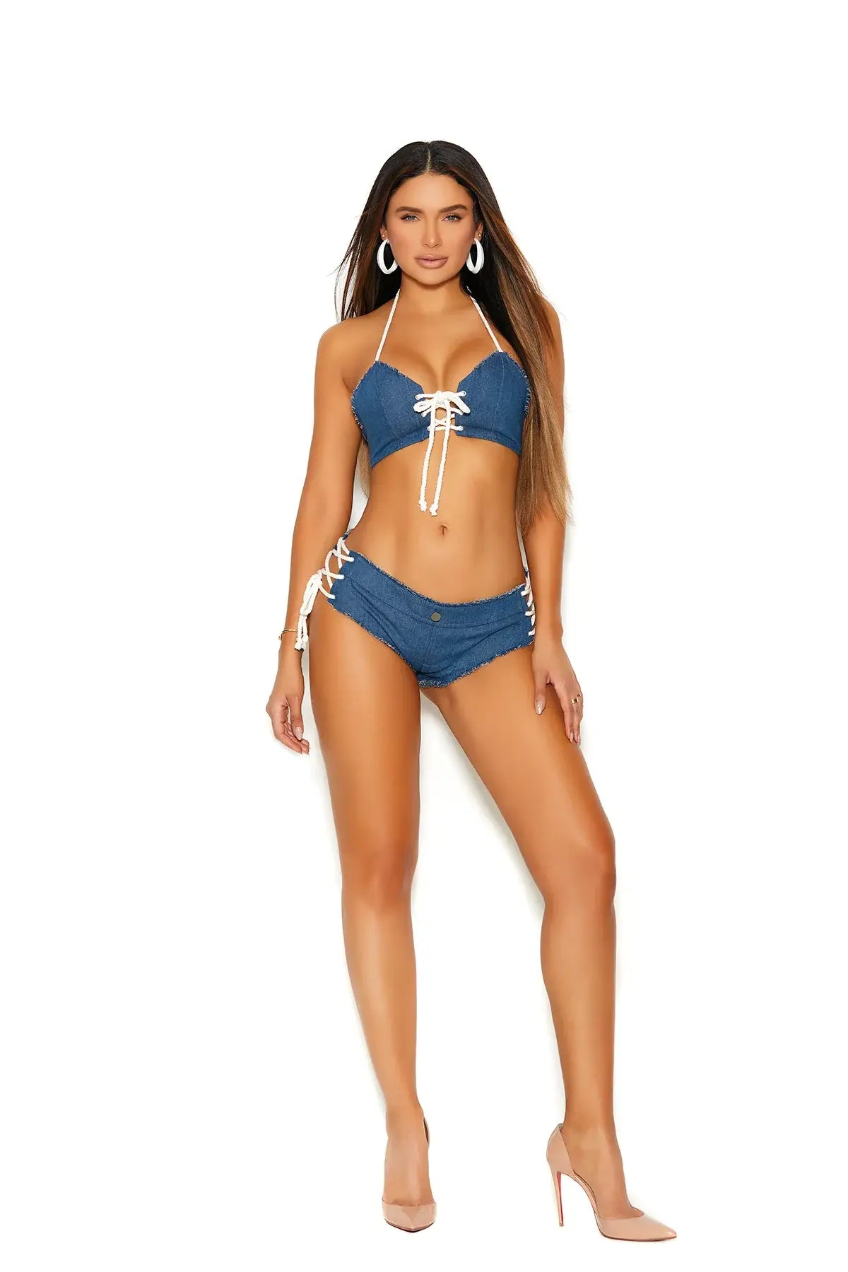 Elegant Moments Booty shorts with lace up sides - Elegant Moments - Flyclothing LLC