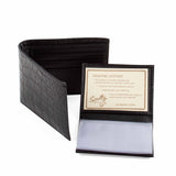 Scully Leather Black Men's Slim Billfold W/Removable Id