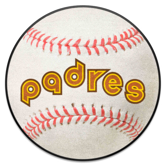 San Diego Padres Baseball Rug - 27in. Diameter1969 - San Diego Padres