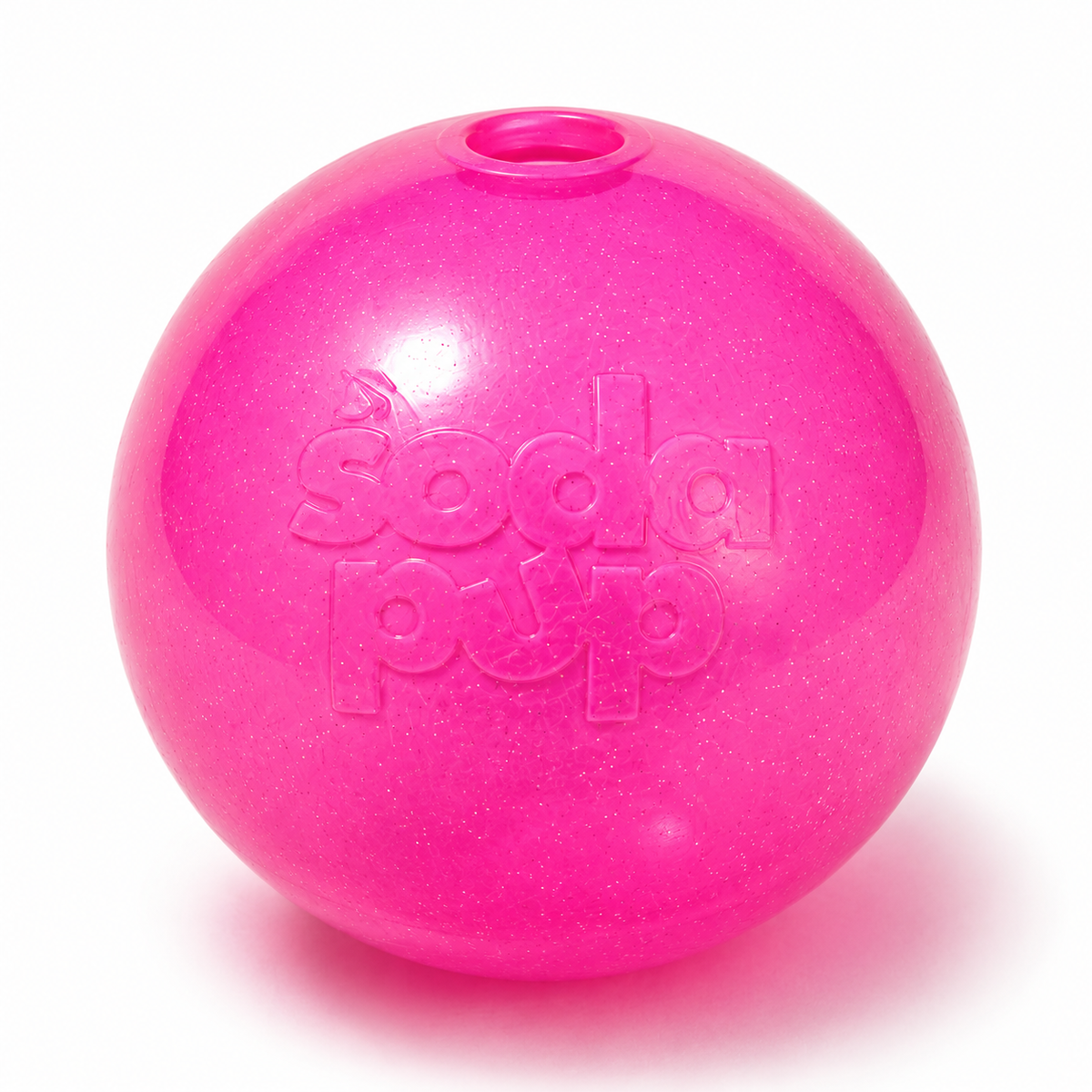 Glitter Ball Dog Toy | Soft PUP-X Rubber Floating Fetch Ball with Treat Dispenser | USA Made - SodaPup/True Dogs, LLC - Flyclothing LLC