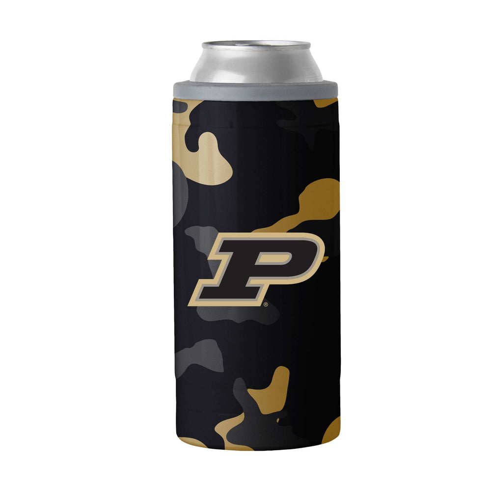 Purdue Camo Swagger 12oz Slim Can Coolie - Logo Brands - Flyclothing LLC