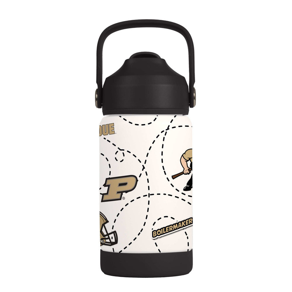Purdue 12oz Mascot SS Kids Bottle - Logo Brands - Flyclothing LLC