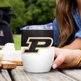 Purdue Color Block 16 oz Stainless Curved Beverage