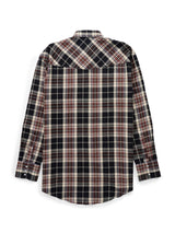Men's Ely Cattleman Long Sleeve Flannel Plaid Western Snap Shirt- Black - Ely Cattleman - Flyclothing LLC