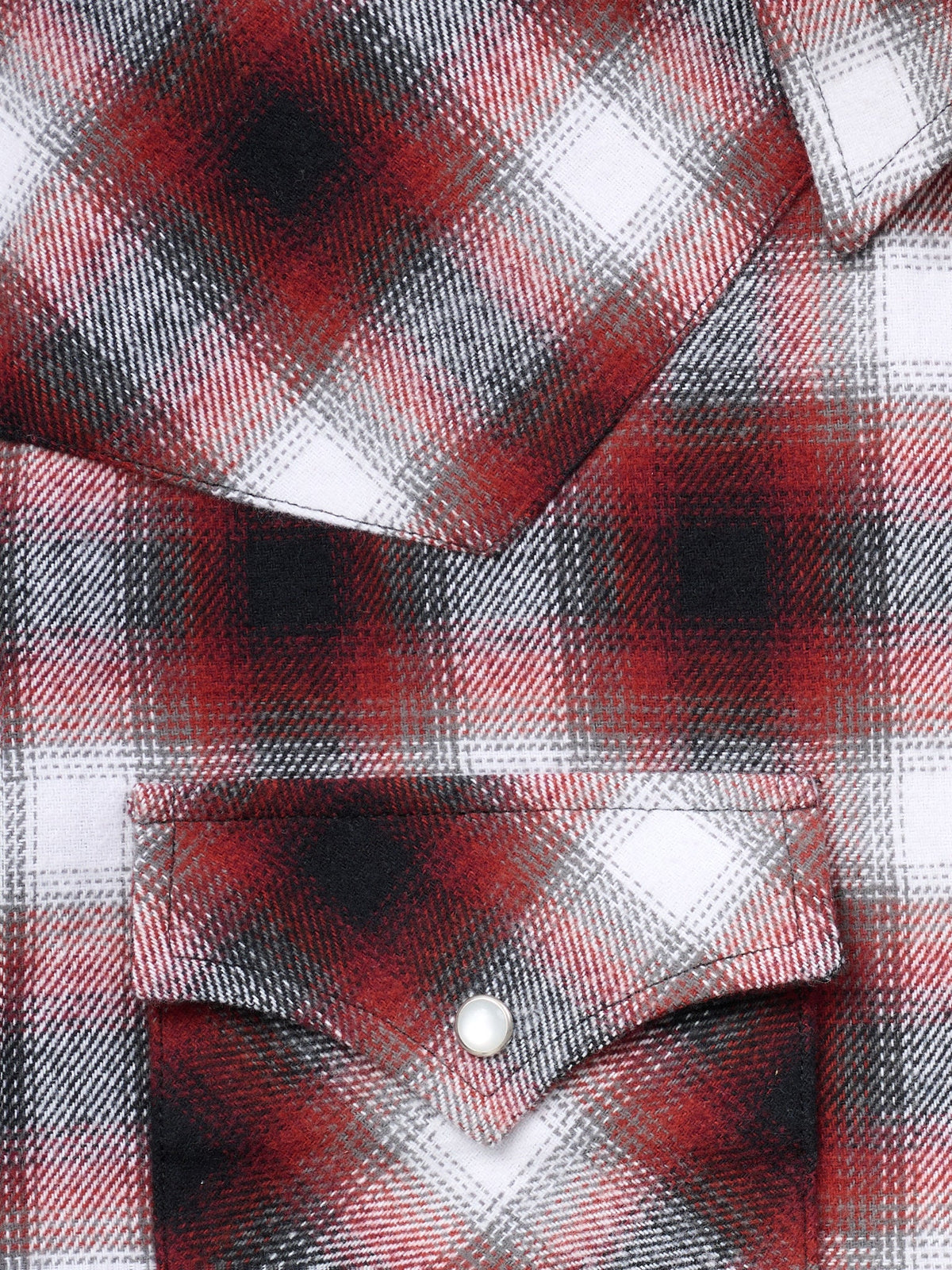 Men's Ely Cattleman Long Sleeve Brawny Flannel Western Snap Shirt- Rust - Ely Cattleman - Flyclothing LLC
