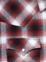 Men's Ely Cattleman Long Sleeve Brawny Flannel Western Snap Shirt- Rust - Ely Cattleman - Flyclothing LLC