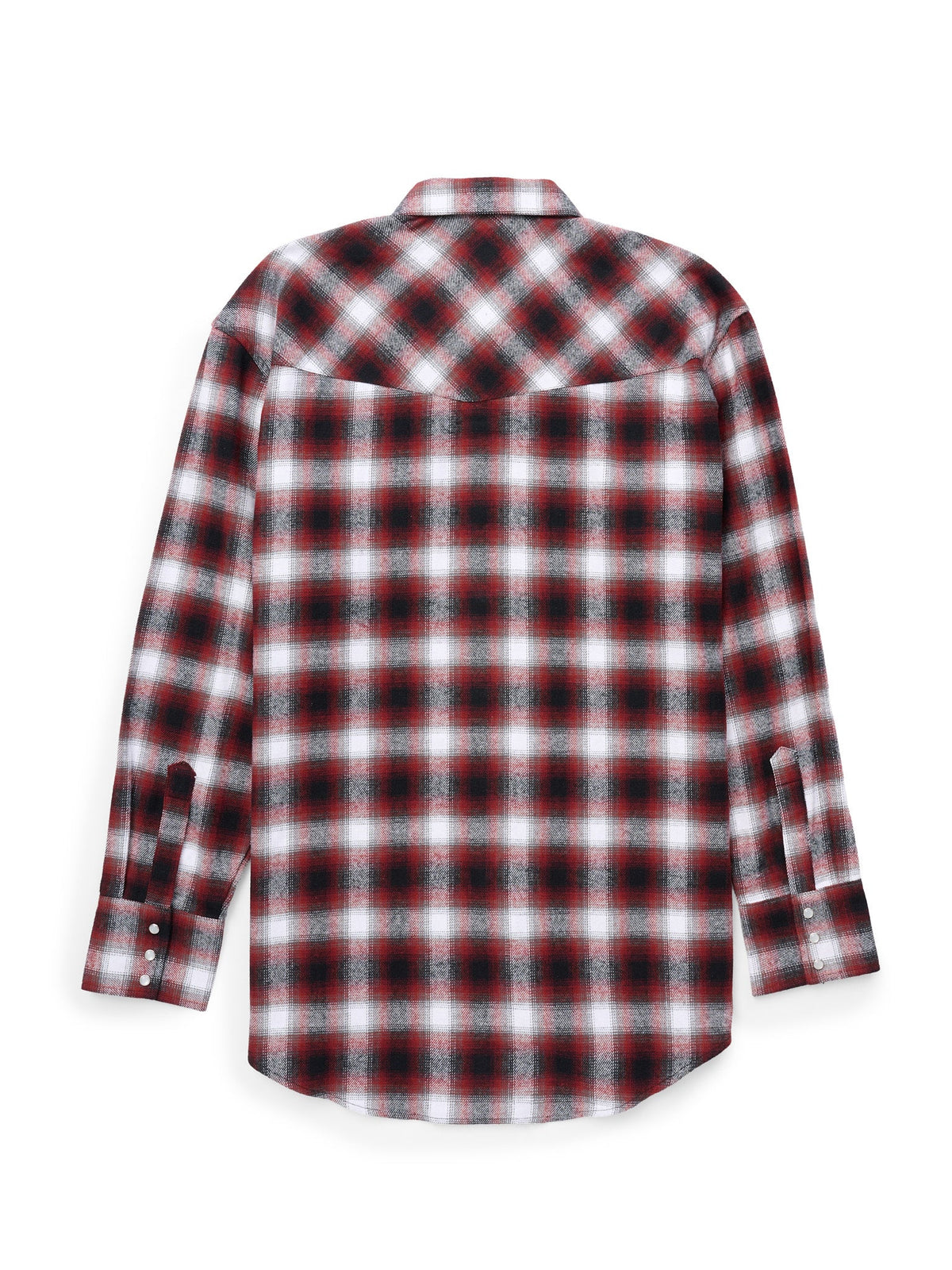 Men's Ely Cattleman Long Sleeve Brawny Flannel Western Snap Shirt- Rust - Ely Cattleman - Flyclothing LLC