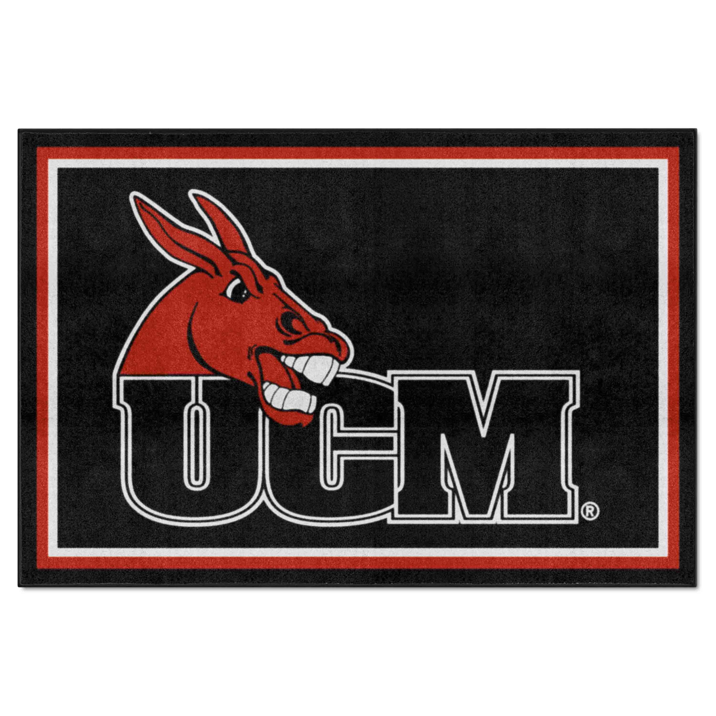 Central Missouri Mules 5ft. x 8 ft. Plush Area Rug - Central Missouri