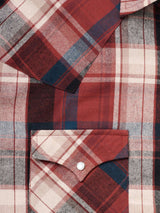 Men's Ely Cattleman Long Sleeve Quilted Flannel- Brick - Ely Cattleman - Flyclothing LLC