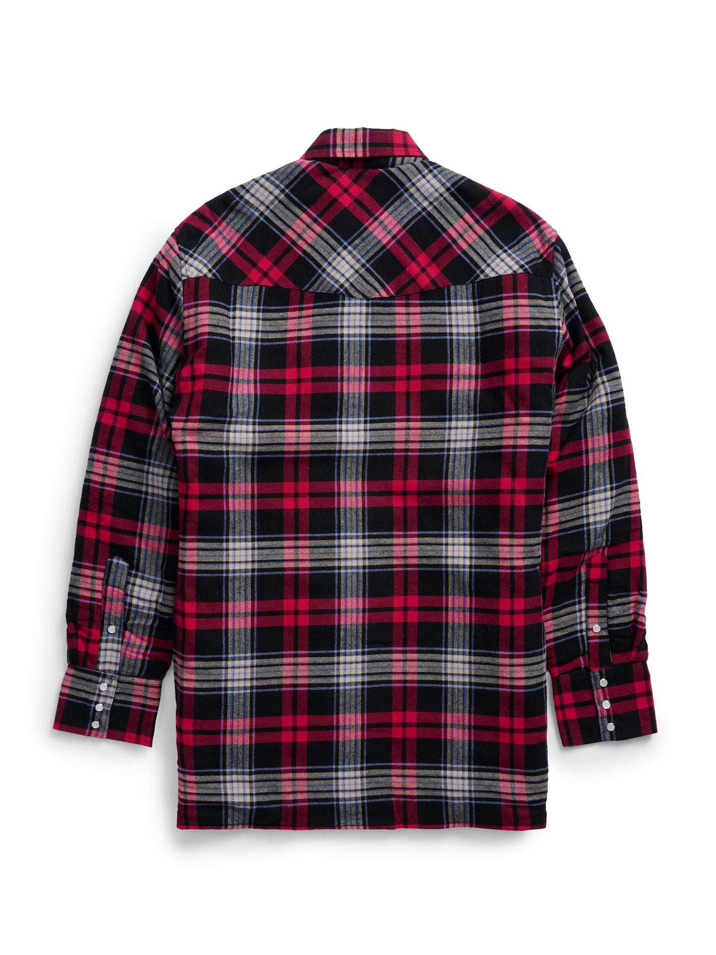 Men's Ely Cattleman Long Sleeve Quilted Flannel- Black