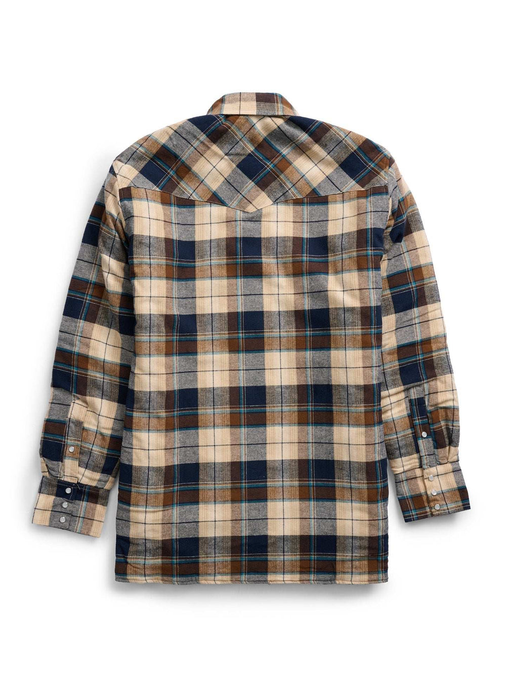 Men's Ely Cattleman Long Sleeve Quilted Flannel- Natural - Ely Cattleman - Flyclothing LLC