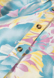 Printed Button Down Lantern Sleeve Shirt - Trendsi - Flyclothing LLC