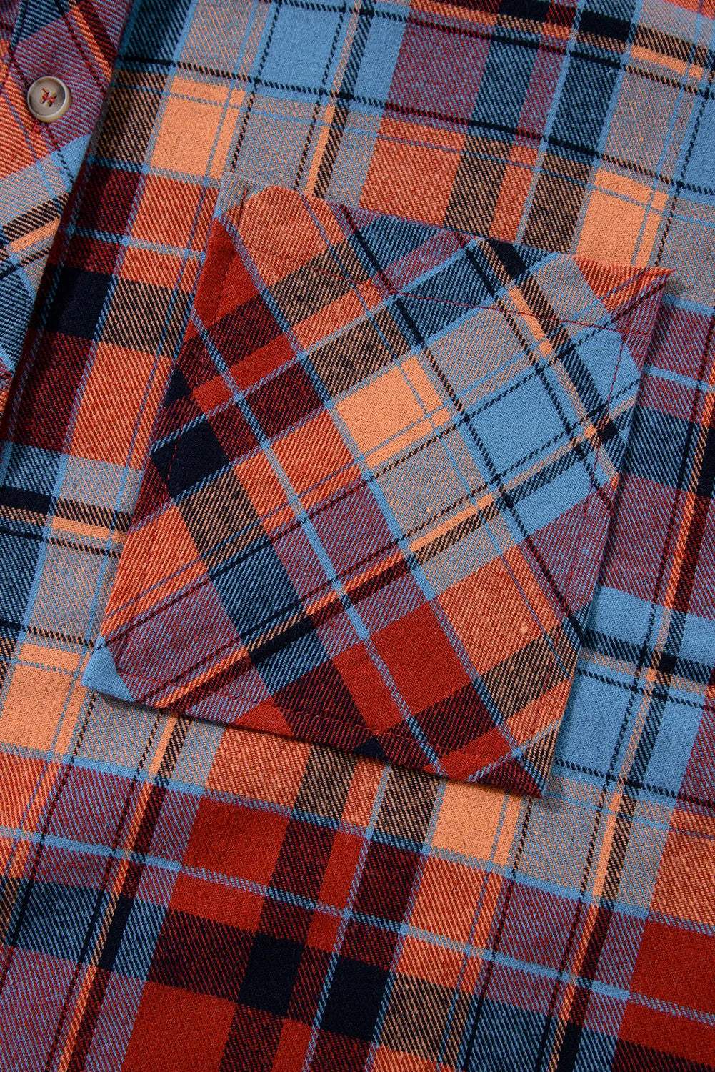 Plaid Collared Neck Long Sleeve Shirt - Trendsi - Flyclothing LLC