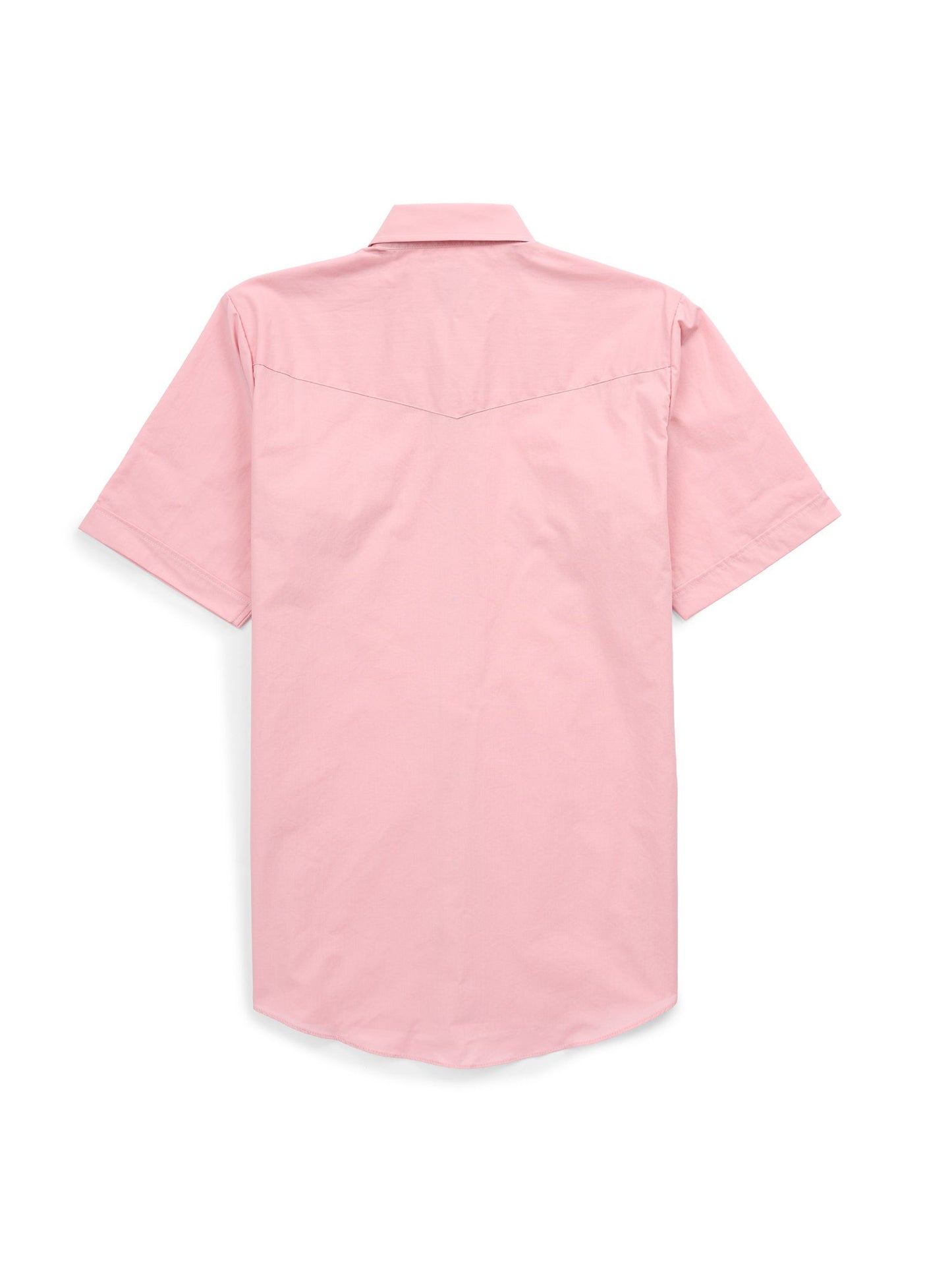 Men's Ely Cattleman Short Sleeve Solid Pink Western Shirt
