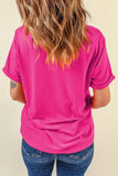 Rabbit Graphic Round Neck Short Sleeve T-Shirt - Trendsi