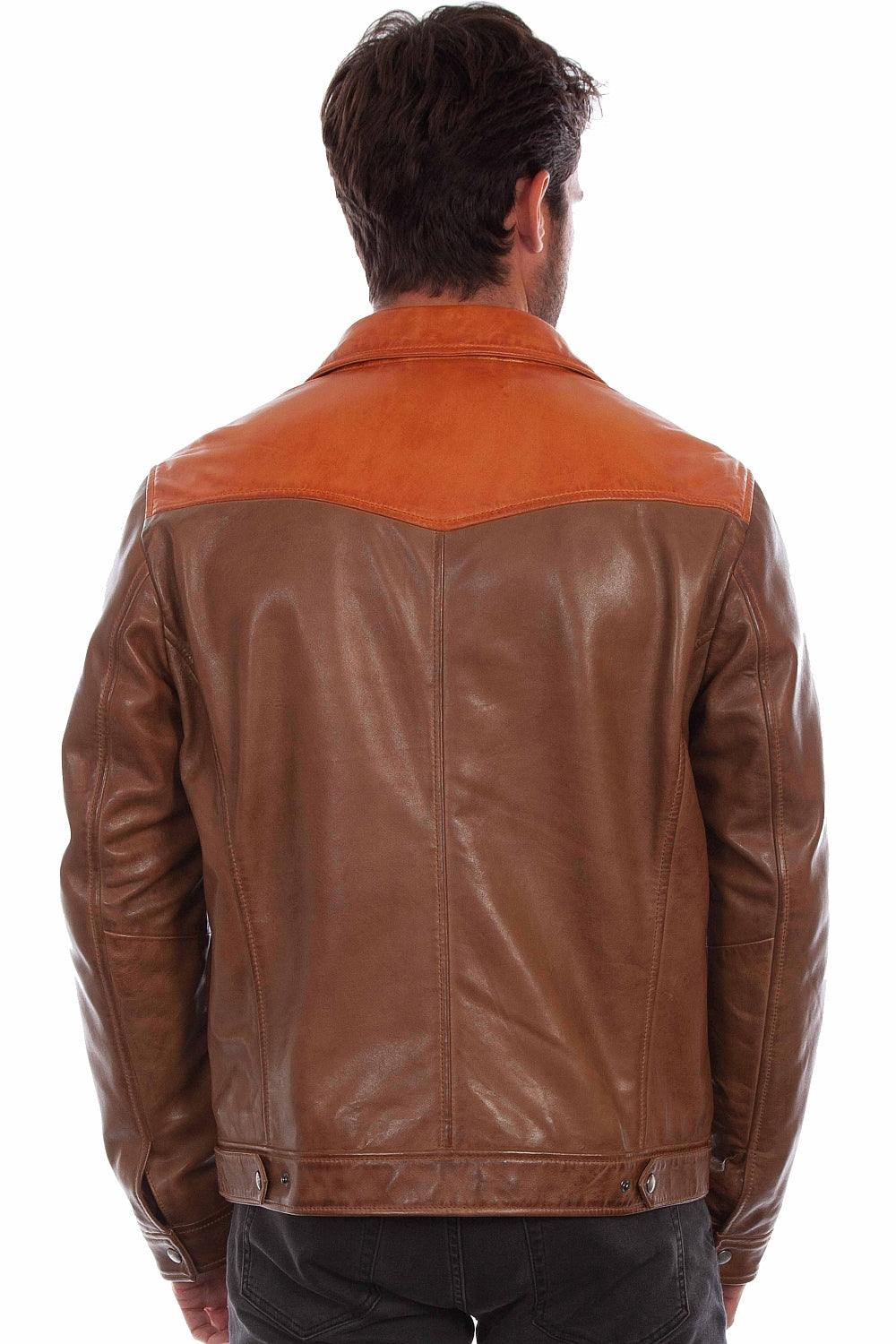 Scully Leather Saddle Tan Men's Leather Jacket - Flyclothing LLC