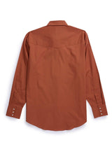 Men's Ely Cattleman Long Sleeve Solid Rust Western Shirt - Ely Cattleman - Flyclothing LLC