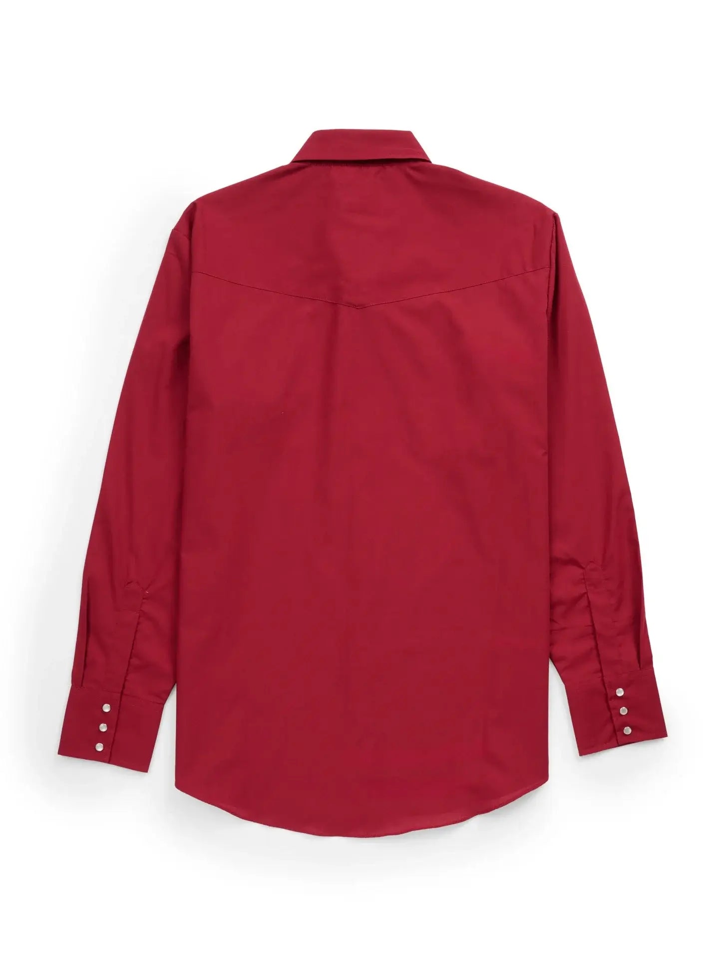 Men's Ely Cattleman Long Sleeve Solid Ruby Western Shirt - Ely Cattleman - Flyclothing LLC