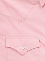 Men's Ely Cattleman Long Sleeve Solid Pink Western Shirt