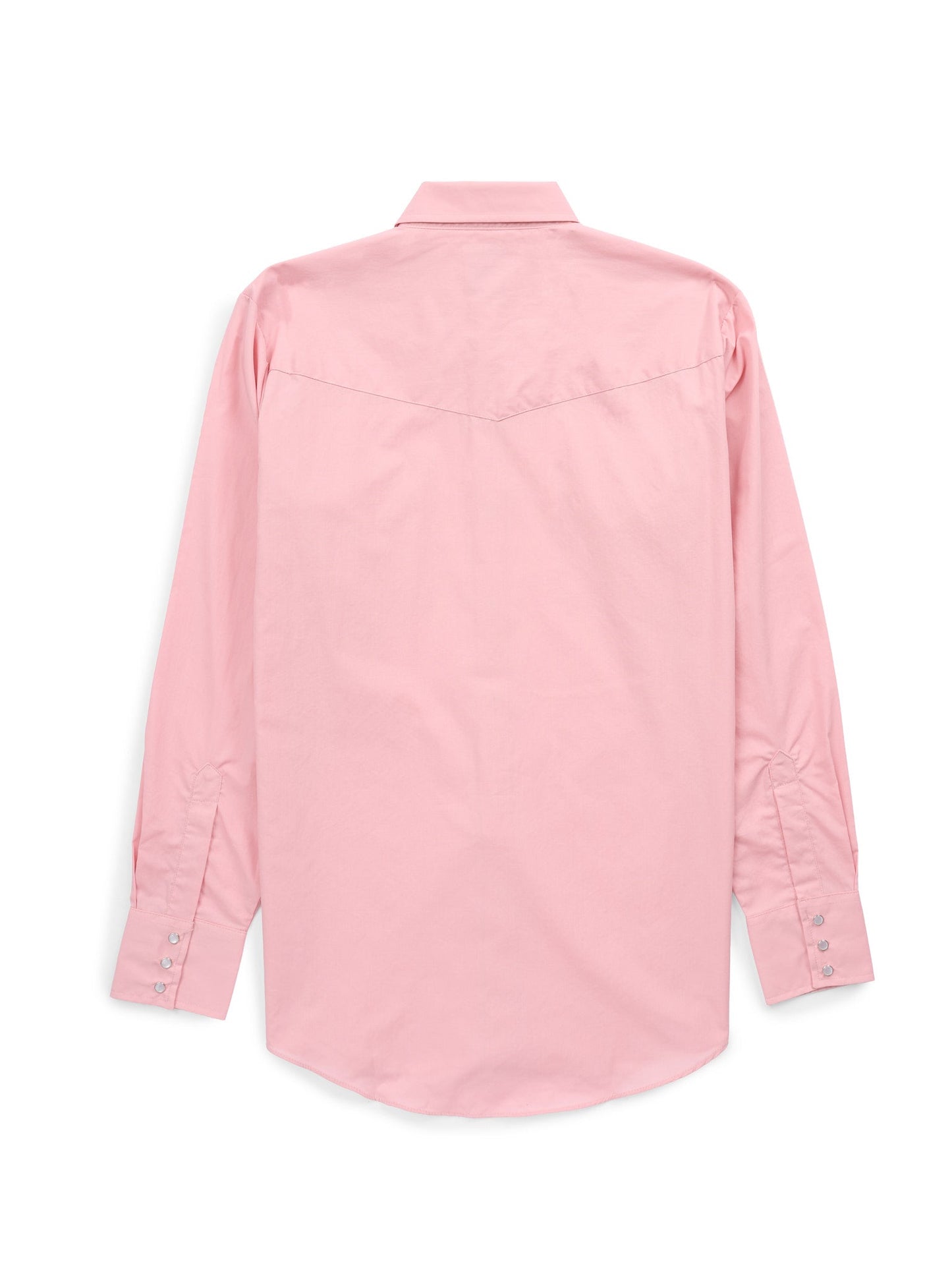 Men's Ely Cattleman Long Sleeve Solid Pink Western Shirt