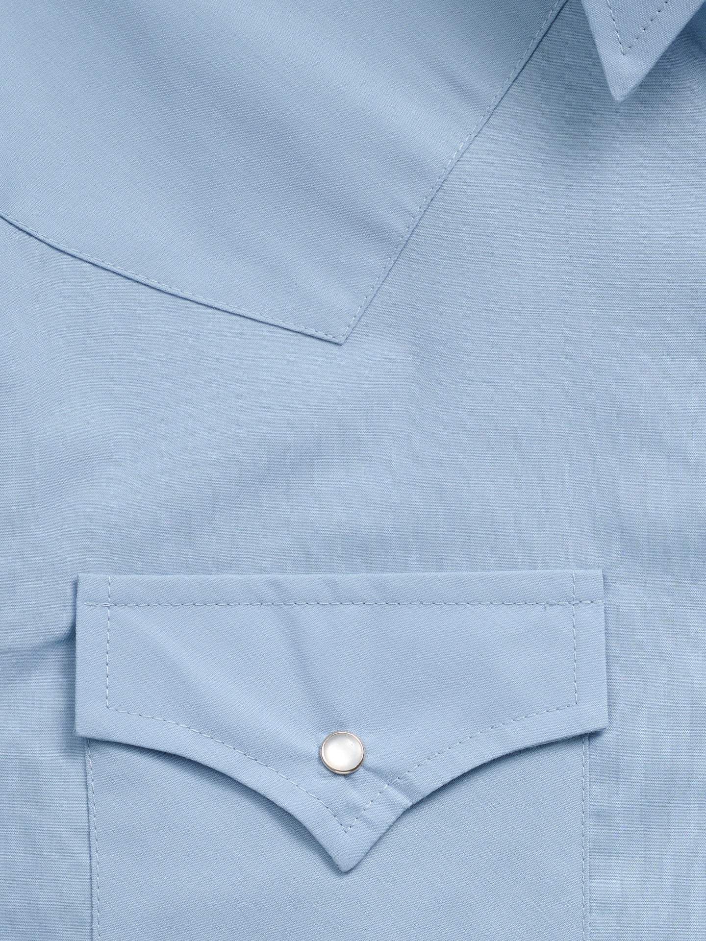 Men's Ely Cattleman Long Sleeve Solid Stone Blue Western Shirt - Ely Cattleman - Flyclothing LLC
