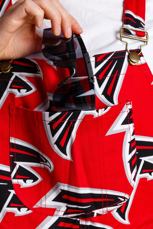 The Atlanta Falcons | Ladies Unisex NFL Overalls - Shinesty