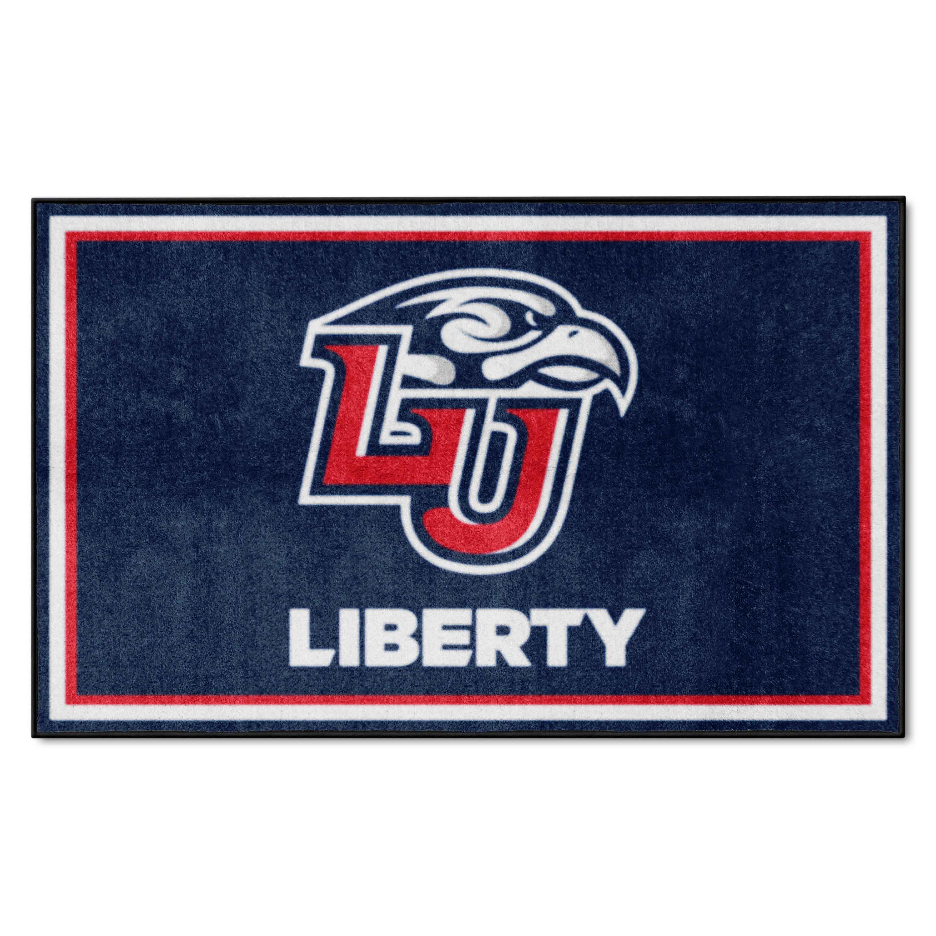 Liberty Flames 4ft. x 6ft. Plush Area Rug - Liberty